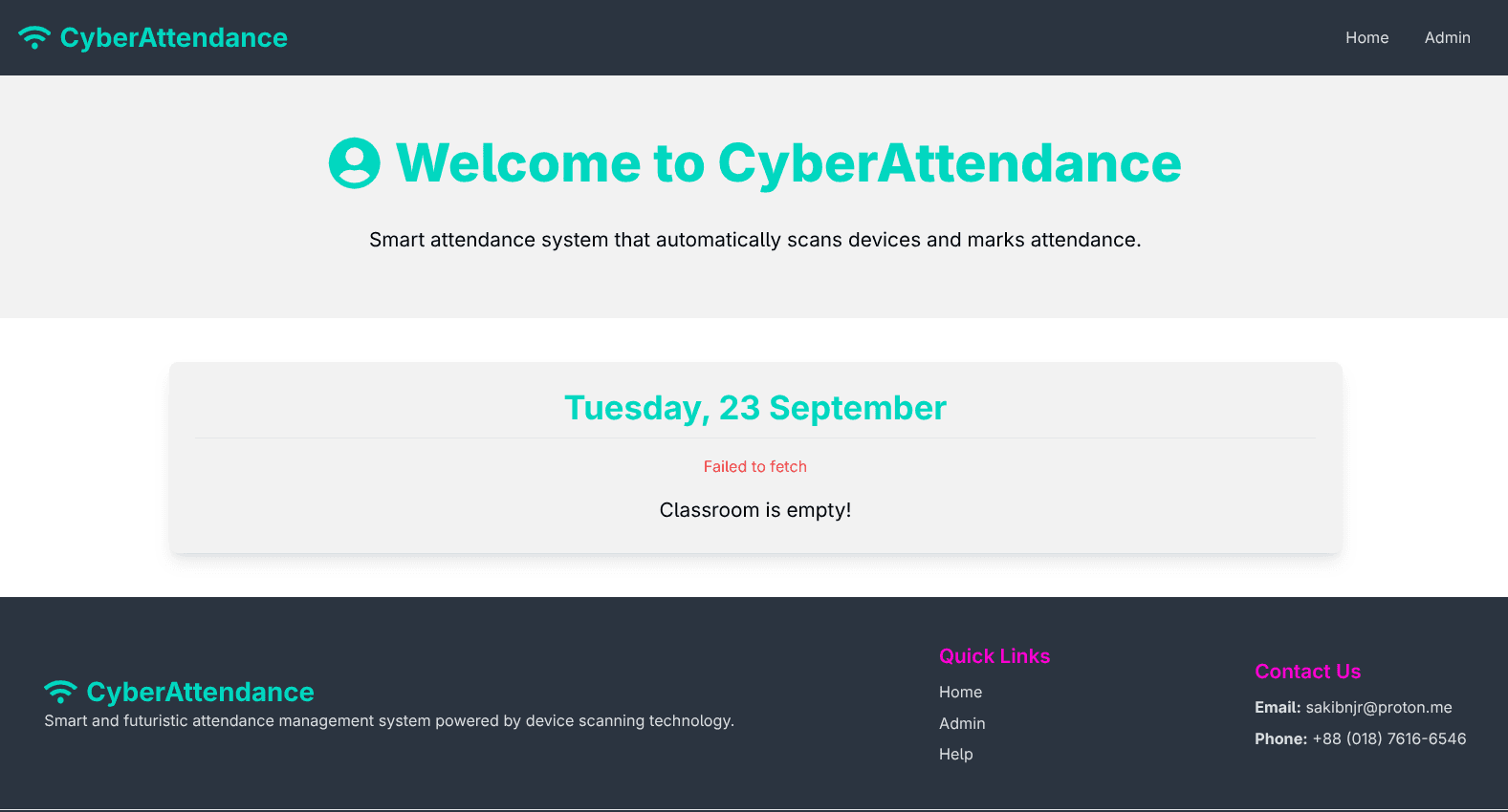 Image of the CyberAttendance project